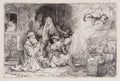 The Angel Departing from the Family of Tobias Poster | Rembrandt van Rijn Art Print (1641)