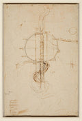 Schematic Plan of Florence Poster | Leonardo da Vinci Art Print (1515)