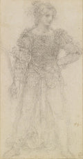 A Standing Masquerader II Poster | Leonardo da Vinci Art Print (1517)