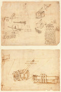 Codex Atlanticus Folio 154 Recto Poster | Leonardo da Vinci Art Print