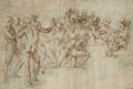 Sketch for the Disputa Poster | Raphael Art Print (1508)