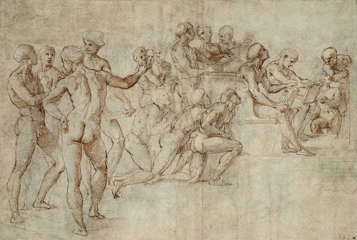 Sketch for the Disputa Poster | Raphael Art Print (1508)