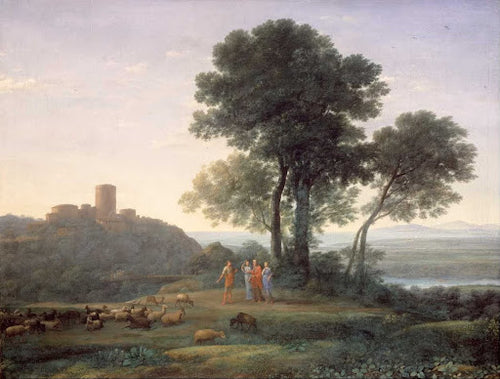 Jacob with Laban and His Daughters Poster | Claude Lorrain Art Print