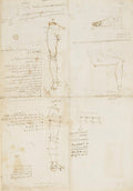 Studies of Human Proportion Poster | Leonardo da Vinci Art Print (1490)