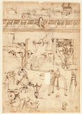 Codex Atlanticus Folio 1054 Verso Poster | Leonardo da Vinci Art Print