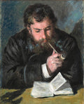 Claude Monet Reading Poster | Pierre-Auguste Renoir Art Print (1872)