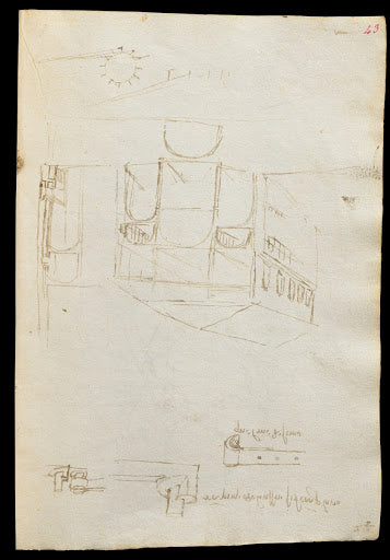 Codex Trivulzianus Page 43 Poster | Leonardo da Vinci Art Print (1487)